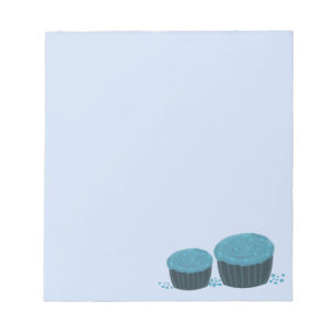 Blauwe Cupcakes Notitieblok