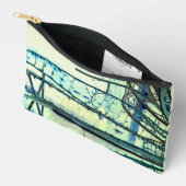 Blauwe curven etui (Open)