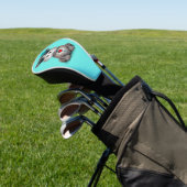 Blauwe dag van de dode Baby Hippo Golfheadcover (Insitu)