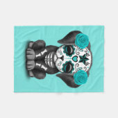 Blauwe dag van de dode papaverhond fleece deken (Voorkant (Horizontaal))