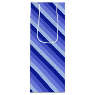 Blauwe dagen wijn cadeautas