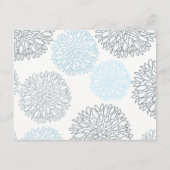 BLAUWE DAHLIA-INFORMATIE OVER PLATTELANDSPATRONEN INFORMATIEKAARTJE (Achterkant)