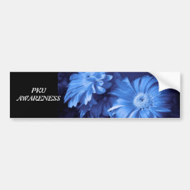 Blauwe Daisy bumper sticker