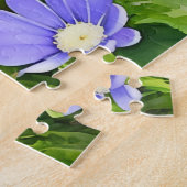 Blauwe Daisy Flower Art puzzel (Zijkant)