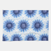 Blauwe Daisy Keuken Handdoeken (Horizontaal)