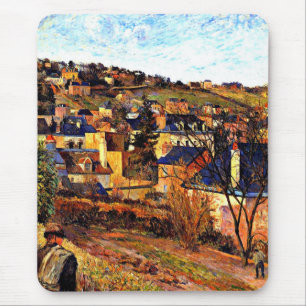 Blauwe daken van Rouen, Paul Gauguin schilderij Muismat