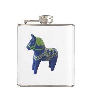 Blauwe Dala Horse-kolf Heupfles
