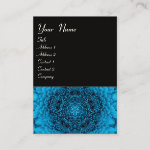 BLAUWE DALIE MONOGRAM, zwart wit Visitekaartje