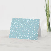 Blauwe Dalmatische Spots, Dalmatische Stippen, gek Kaart (Voorkant)