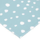 Blauwe Dalmatische Spots, Dalmatische Stippen, gek Tafelkleed (Gekanteld)