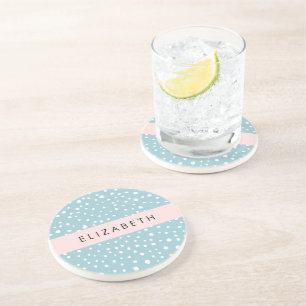 Blauwe Dalmatische Vlekken, Dalmatische Stippen, J Zandsteen Onderzetter