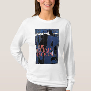 Blauwe Dame Art Nieuwe Advertisatie T-shirt