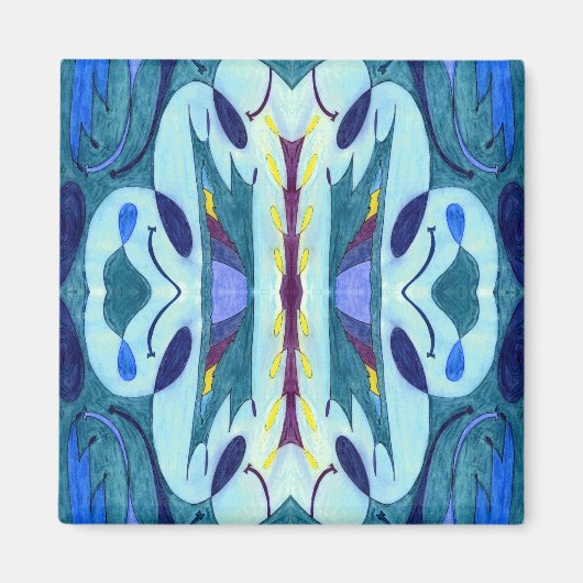 Blauwe dampen magneet (Voorkant)