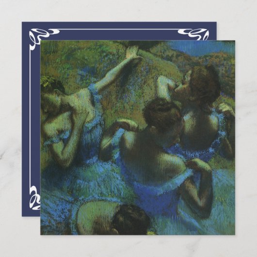 Blauwe dansers van Edgar Degas, impressionisme (Voorkant / Achterkant)