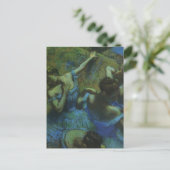 Blauwe dansers van Edgar Degas, impressionisme Briefkaart (Staand voorkant)