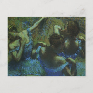 Blauwe dansers van Edgar Degas, impressionisme Briefkaart