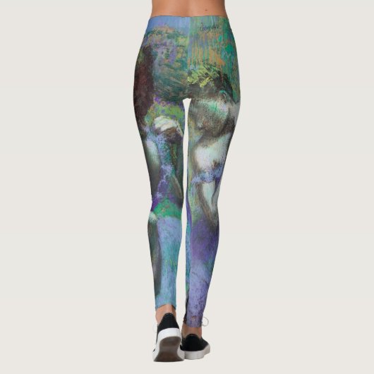 Blauwe dansers van Edgar Degas, impressionisme Leggings (Achterkant)