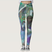Blauwe dansers van Edgar Degas, impressionisme Leggings (Voorkant)