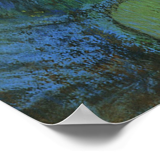 Blauwe dansers van Edgar Degas, impressionisme Poster (Hoek)