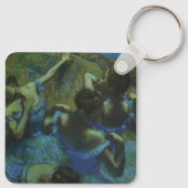 Blauwe dansers van Edgar Degas, impressionisme Sleutelhanger (Achterkant)