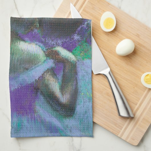 Blauwe dansers van Edgar Degas,  impressionisme Theedoek (Quarter Fold)