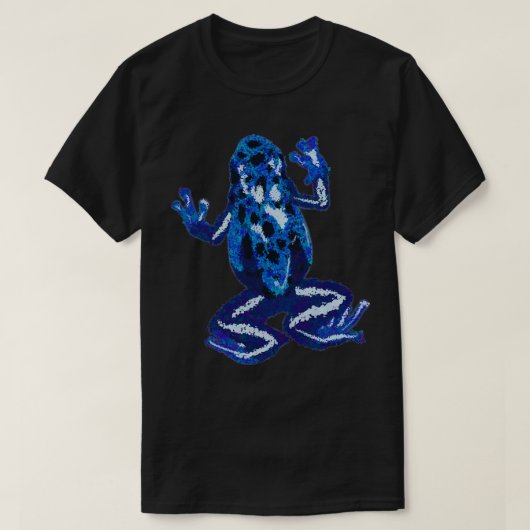 Blauwe dartkikker t-shirt (Design voorkant)