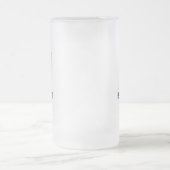 Blauwe Das voor de Bruidegom Matglas Bierpul (Center)