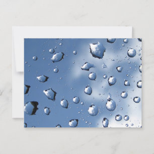 Blauwe Dauwval Fibonacci Spiraal Natuur Briefkaart