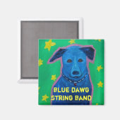 Blauwe DAWG String Band magneet (Voorkant / Achterkant)