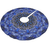 Blauwe decoratieve boomrok kerstboom rok (Gekanteld)