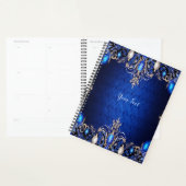 Blauwe decoratieve vakantie planner (Display)