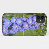 Blauwe delfiniumbloemen Case-Mate iPhone case (Achterkant (horizontaal))
