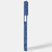 Blauwe denim aangepaste naam Case-Mate iPhone case (Achterkant / Rechts)