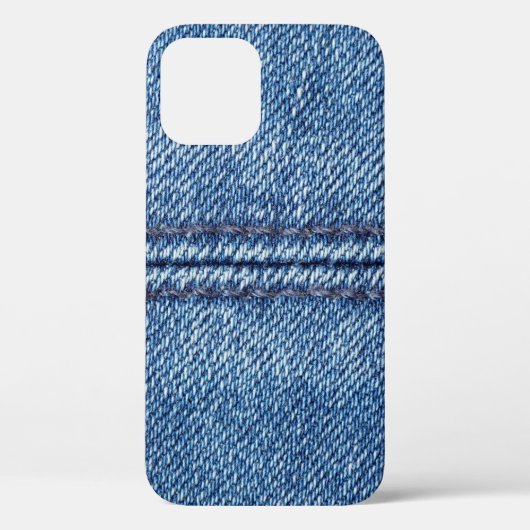 Blauwe denim achtergrond close-up (macro) Case-Mate iPhone case (Achterkant)