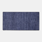 Blauwe denim bureaumat (Voorkant)