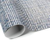 Blauwe denim cadeaupapier (Rol Hoek)