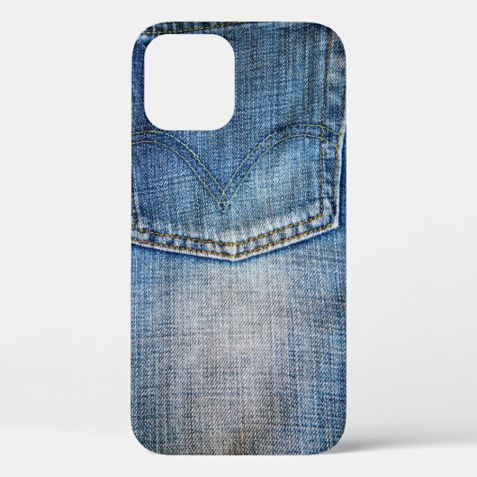 Blauwe denim Case-Mate iPhone case (Achterkant)
