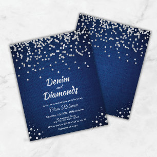 Blauwe Denim en Diamanten Bachelorette Party Uitno