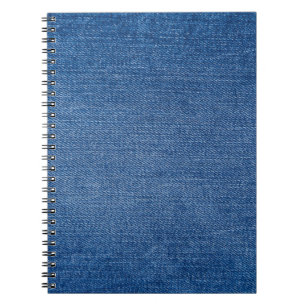 Blauwe denim jeans notitieboek