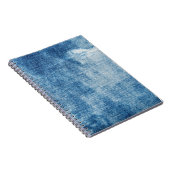 Blauwe denim jeans textuur notitieboek (Rechterzijde)