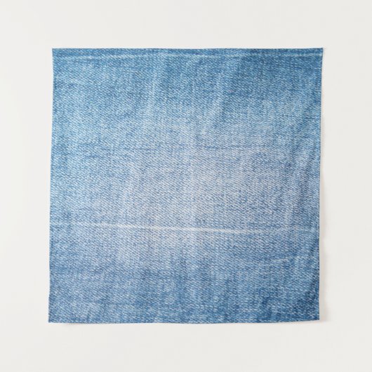 Blauwe denim jeans textuur wandkleed (Voorkant)