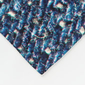 Blauwe denim jeans textuurachtergrond. fleece deken (Hoek)