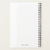Blauwe Denim Maandelijkse Planner (Achterkant)