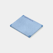 blauwe denim post-it® notes (Schuin)