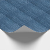 Blauwe denim textuur: klassieke jeans. cadeaupapier (Hoek)