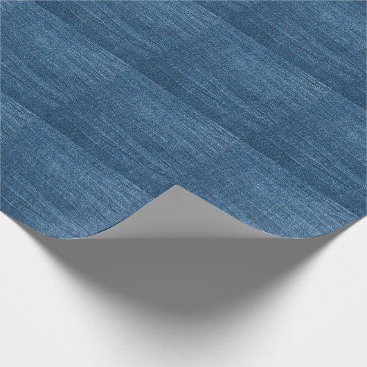 Blauwe denim textuur: klassieke jeans. cadeaupapier (Hoek)