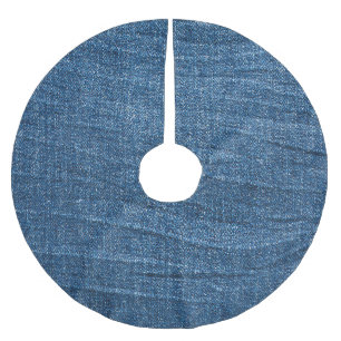 Blauwe denim textuur: klassieke jeans. kerstboom rok