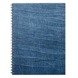 Blauwe denim textuur: klassieke jeans. notitieboek
