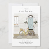 Blauwe deur geïllustreerde bewegende aankondiging (Voorkant)