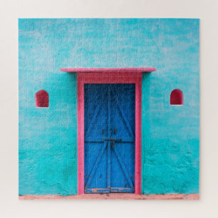 "BLAUWE DEUR, MAROKKO", REISFOTOGRAFIE LEGPUZZEL